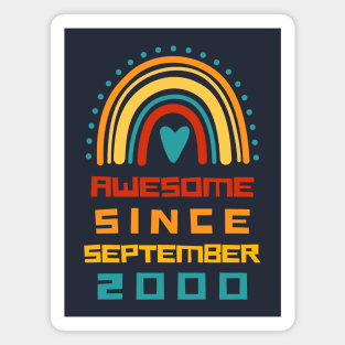 Rainbow Awesome Since september 2010 21th Birthday Magnet